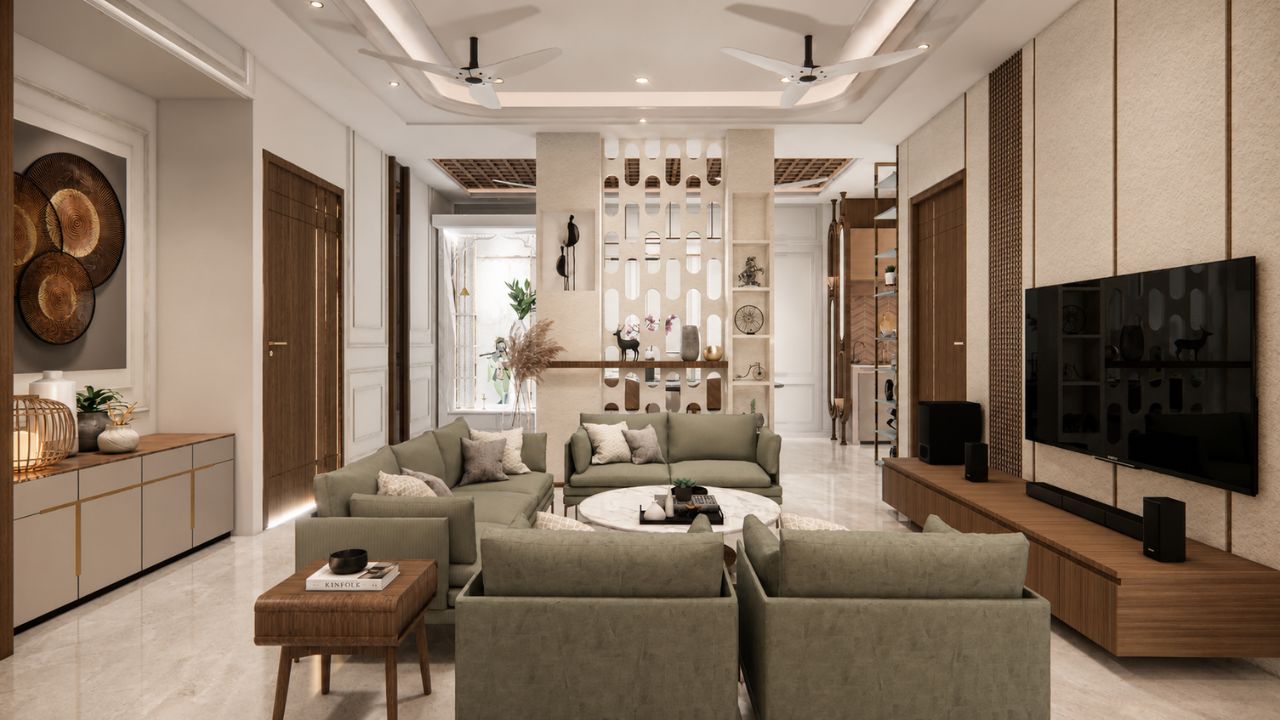 Sandeep's Independent Modern Minimalist Residence Interiors